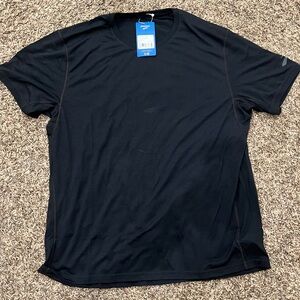 Brooks Black Short Sleeve Tee